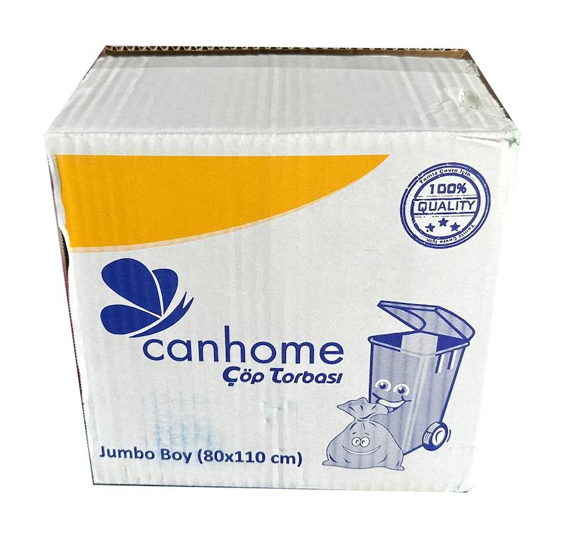Canhome Jumbo Boy 80x110 cm Çöp Poşeti 10x25 Adet Mavi