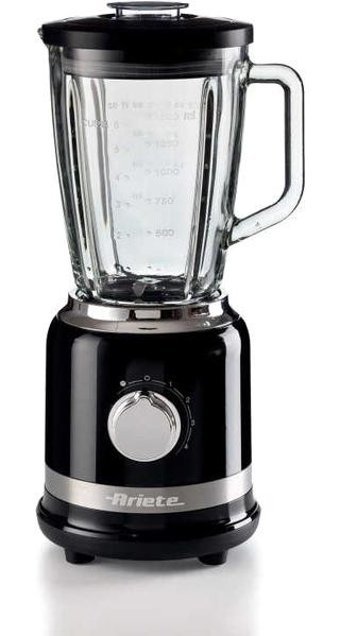 Ariete Moderna 1500 ml Cam 4 Bıçaklı Smoothie Blender Siyah