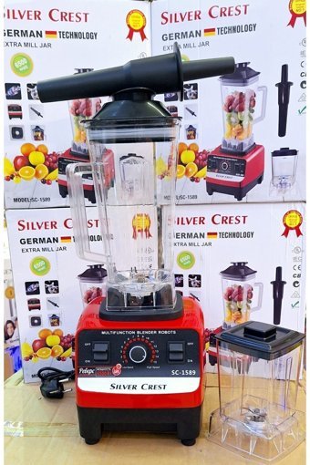 Silver Crest Intexstar 2500 ml Plastik 4 Bıçaklı Blender Seti Kırmızı
