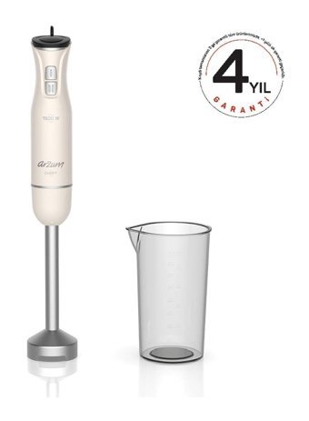 Arzum AR1139-S 1000 ml Plastik Çift Bıçaklı Smoothie Blender Beyaz