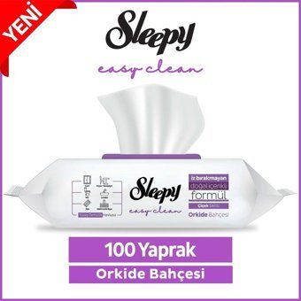 Sleepy Easy Clean Orkide Bahçesi 100 Yaprak Yüzey Temizleme Mendili