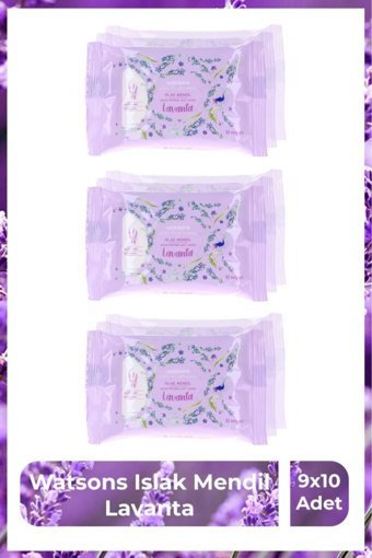 Watsons Lavanta 10 Yaprak 9'lu Islak Mendil