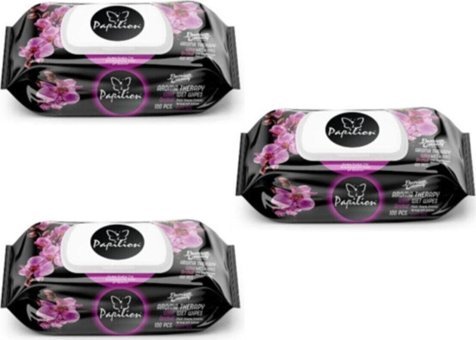 Papilion Aromatherapy 100 Yaprak 3'lü Islak Mendil