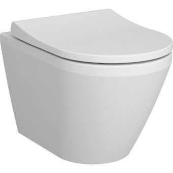 Vitra Integra Round 55 cm Seramik Kanalsız Arkadan Çıkışlı Gömme Asma Klozet Mat Beyaz
