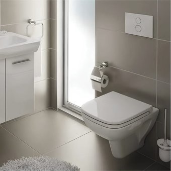 Vitra Smooth Flush 55 cm Seramik Kanallı Arkadan Çıkışlı Gömme Asma Klozet Beyaz