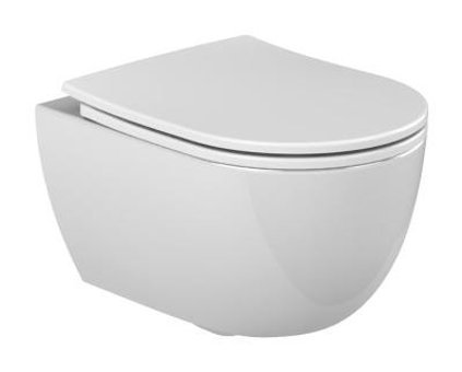 Turkuaz Bella Rimless 48 cm Porselen Kanalsız Arkadan Çıkışlı Gömme Asma Klozet Beyaz
