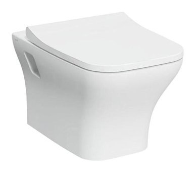 Vitra Smooth Flush 54 cm Seramik Kanallı Arkadan Çıkışlı Gömme Asma Klozet Beyaz