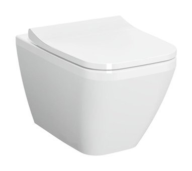 Vitra Integra Square 54 cm Seramik Kanallı Arkadan Çıkışlı Gömme Asma Klozet Beyaz
