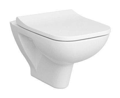 Vitra Square Smoothflush 52 cm Seramik Kanallı Arkadan Çıkışlı Gömme Asma Klozet Beyaz