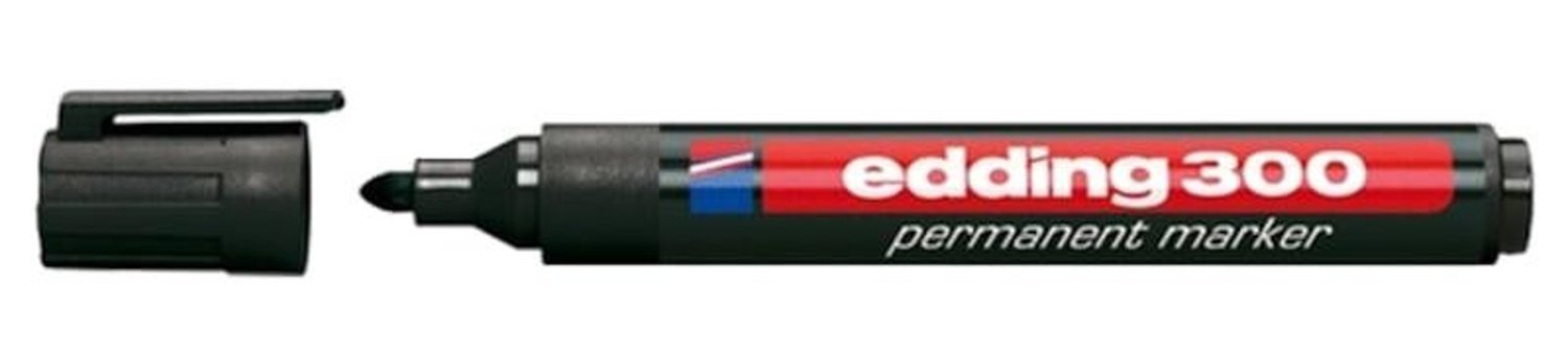 Edding 300 Tekli Standart Silinebilir Siyah Tahta Kalemi