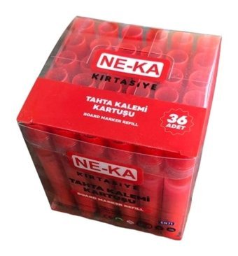 Ne-Ka 36'lı Standart Silinebilir Kırmızı Tahta Kalemi