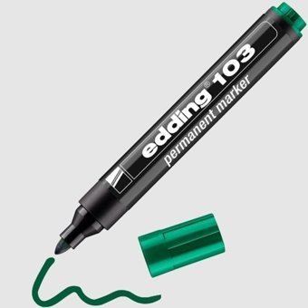 Edding 103 10'lu Standart Silinebilir Yeşil Tahta Kalemi