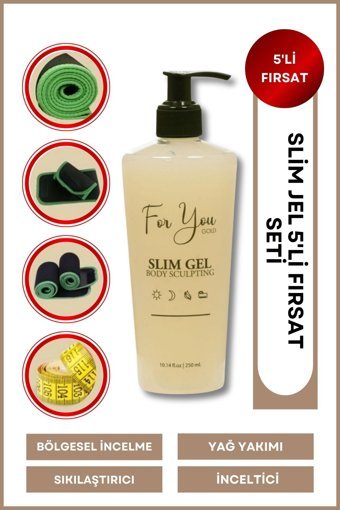 For You Gold Slim Sıkılaştırıcı Selülit Jeli 5x250 ml