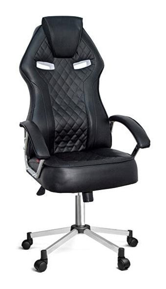 Türksit Optimus Suni Deri Oyuncu Koltuğu Siyah