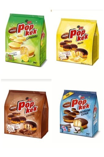Eti Popkek Karışık Kek 4x180 gr