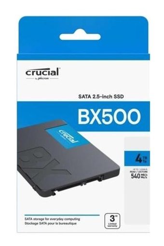 Crucial CT4000BX500SSD1 SATA 4 TB 2.5 inç SSD
