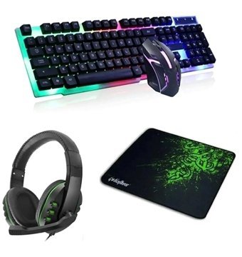 Deiog HG1B Işıklı Sessiz Kablosuz Klavye Mouse Seti
