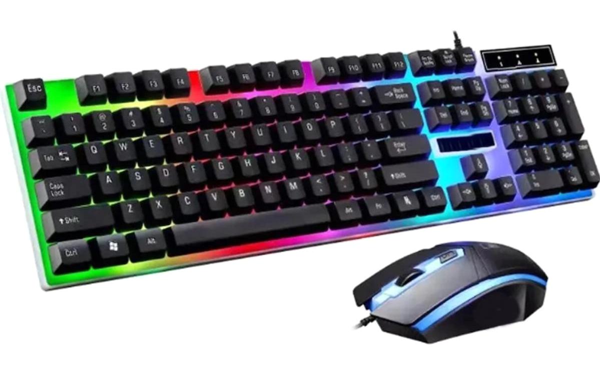 Gaman VRKB700 Işıklı Sessiz Kablolu Klavye Mouse Seti