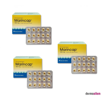 Marincap Konsantre Omega 3 Kapsül 500 mg 3x60 Adet