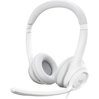 Logitech H390 Silikonlu Mikrofonlu USB Type A Beyaz Kablolu Kulaklık