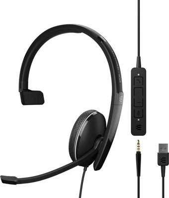 Sennheiser Adapt 135 Silikonlu Mikrofonlu 3.5 mm Jak Siyah Kablolu Kulaklık
