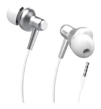 Linktech H675 Silikonlu 3.5 mm Jak Beyaz Kablolu Kulaklık