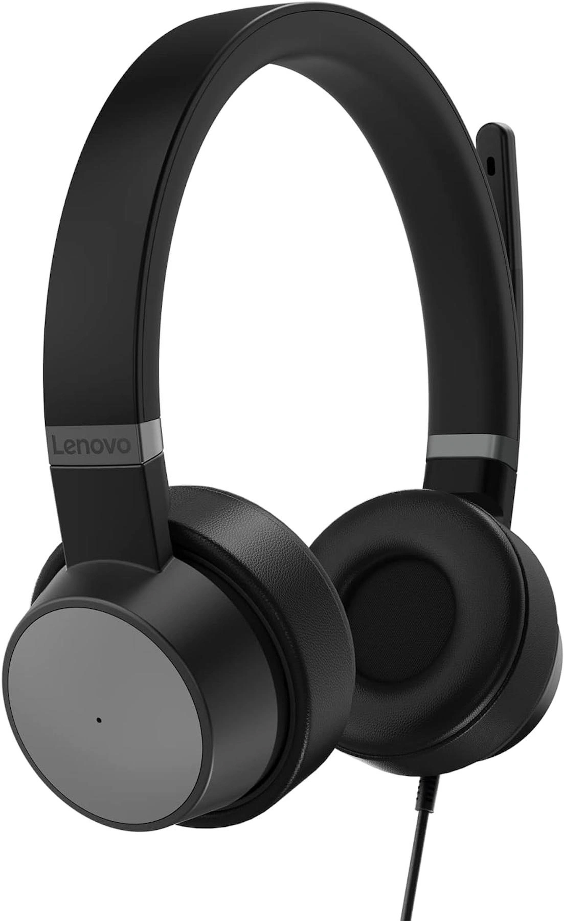 Lenovo Go Wired ANC Silikonlu Mikrofonlu USB Type A Siyah Kablolu Kulaklık