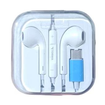 Torima TC-01 Silikonsuz Mikrofonlu Type C Beyaz Kablolu Kulaklık