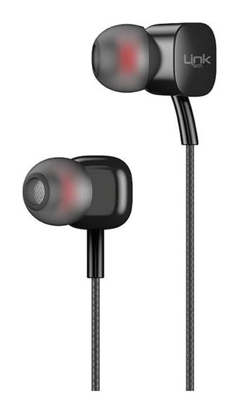 Linktech H15 Silikonlu Mikrofonlu 3.5 mm Jak Siyah Kablolu Kulaklık