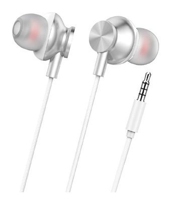 Linktech H340 Silikonlu Mikrofonlu 3.5 mm Jak Beyaz Kablolu Kulaklık