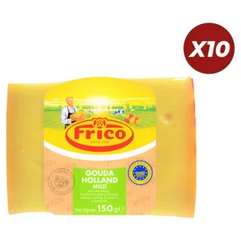 Frico Tam Yağlı Sade Gouda İnek Peyniri 10x150 gr