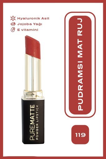 Golden Rose Pure Matte Powder No:119 Stick Ruj