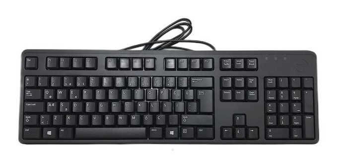 Dell KB212-B Türkçe Q 104 Tuşlu Kablolu Siyah Normal Klavye