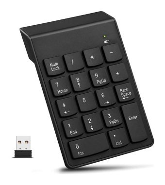 Primex PX-1510K İngilizce Q Wireless 18 Tuşlu Kablosuz Siyah Numerik Klavye