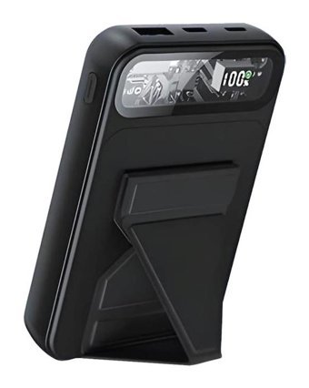 Dexim S5 10000 mAh Dijital Göstergeli USB Type C Çoklu Kablolu Powerbank Siyah