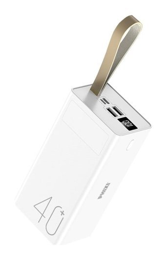 Phixi Force P40 40000 mAh Dijital Göstergeli Çoklu Kablolu Powerbank Beyaz