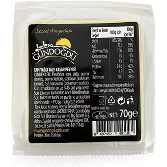 Gündoğdu Kaşar Peyniri 9x70 gr