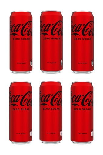 Coca Cola Zero Kutu Kola 6x330 ml