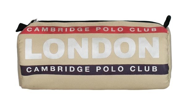 Cambridge Polo Club Bej Düz Bez Tek Gözlü Dikdörtgen Cüzdan Kalemlik