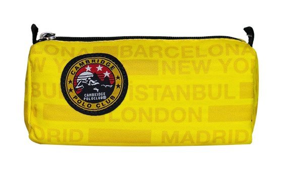 Cambridge Polo Club Sarı Düz Tek Gözlü Cüzdan Kalemlik