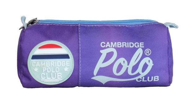 Cambridge Polo Club Mor Düz Bez Tek Gözlü Dikdörtgen Cüzdan Kalemlik