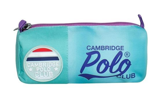 Cambridge Polo Club Turkuaz Düz Bez Tek Gözlü Dikdörtgen Cüzdan Kalemlik