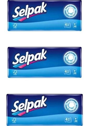 Selpak Cep Mendili Kağıt Peçete 3x10'lu