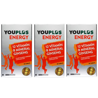 Youplus Energy Aromasız Yetişkin Mineral 3x30 Adet Tablet