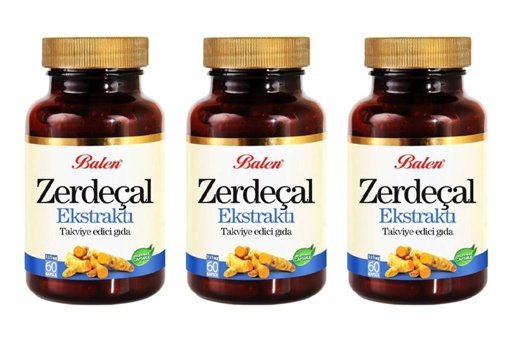 Balen Zerdeçal Ekstrakt Zerdeçal Yetişkin Vitamin 3x60 Adet Kapsül