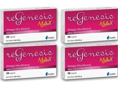Exeltis Regenesis Max Aromasız Yetişkin Vitamin 4x30 Adet Kapsül