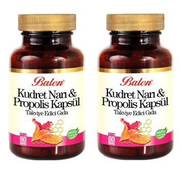 Balen Kudret Narı & Propolis Bitkisel Yetişkin Vitamin 2x60 Adet Kapsül