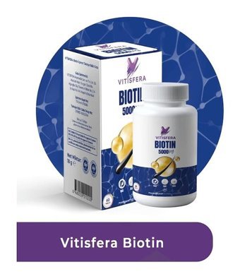 Vitisfera Biotin Aromasız Yetişkin Vitamin 60 Adet Tablet