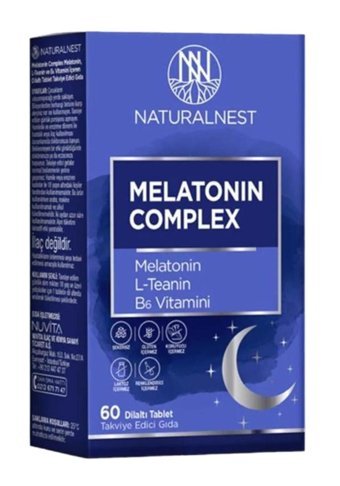 Naturalnest Melatonin Complex Aromasız Yetişkin Vitamin 60 Adet Tablet