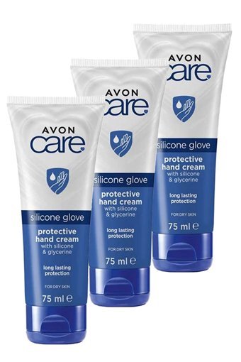 Avon Care Silicone Glove Kuru Ciltler İçin El Kremi 3x75 ml